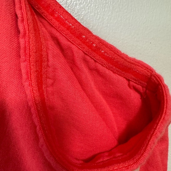 Universal Thread NWOT Women's 4x Coral Knotted Front Tiered Strapless Dress - Picture 6 of 8